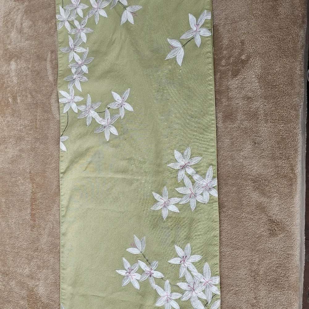 Crate&Barrel Green Runner